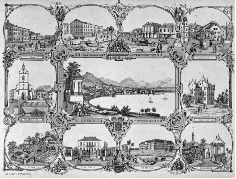 Bregenz um 1850 © Stadtarchiv Bregenz